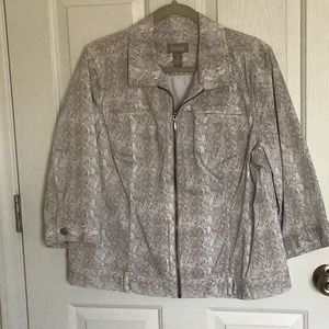 Chico’s jacket sz 3 excellent condition